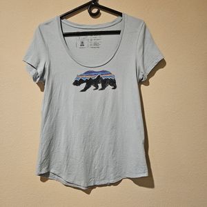 Patagonia Women's Bear Short-Sleeve T-Shirt, Blue-Gray - Size Small (Sli…